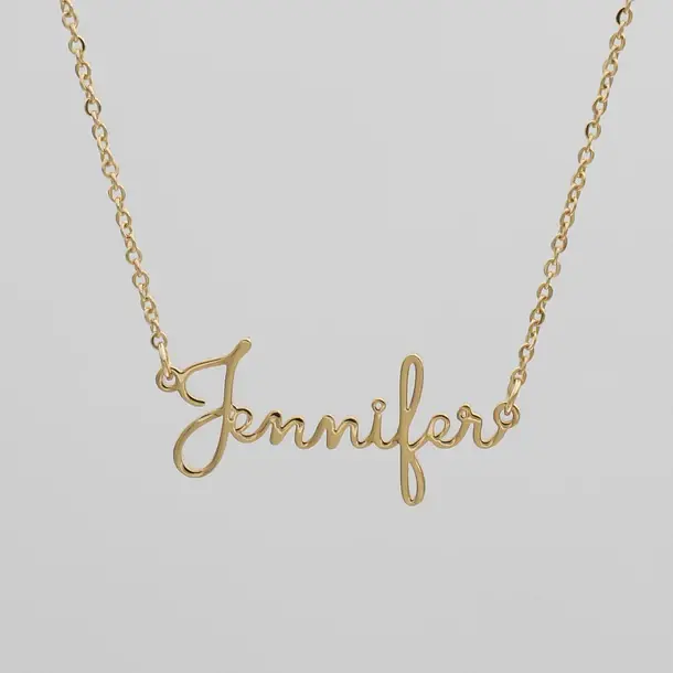 London Name Necklace Rose Gold