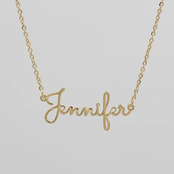 London Name Necklace Rose Gold