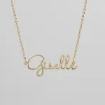 London Name Necklace Gold