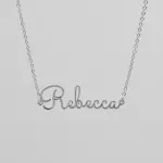 London Name Necklace Silver