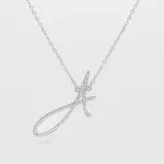 Sydney Initial Necklace Silver