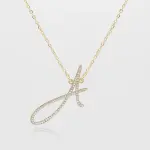 Sydney Initial Necklace Gold