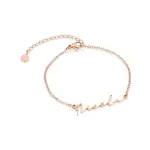 Signature Name Bracelet in Rose Gold