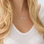 Silver Signature Name Necklace