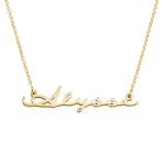 Gold Signature Name Necklace