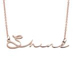 Rose Gold Signature Name Necklace