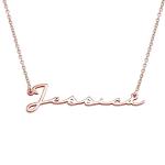 Rose Gold Signature Name Necklace