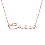 Rose Gold Signature Name Necklace