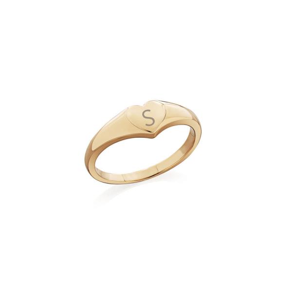 Small Heart Signet Ring