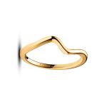 Gold Polished Wave Ring