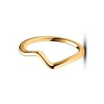 Gold Polished Wave Ring