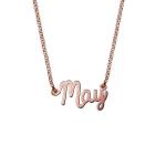 Tiny Cursive Name Necklace in Rose Gold